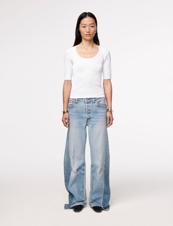 Ribbed Scoopneck Knit - Image 2