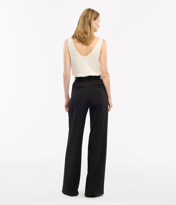 Twill Pleated Trouser - Image 3