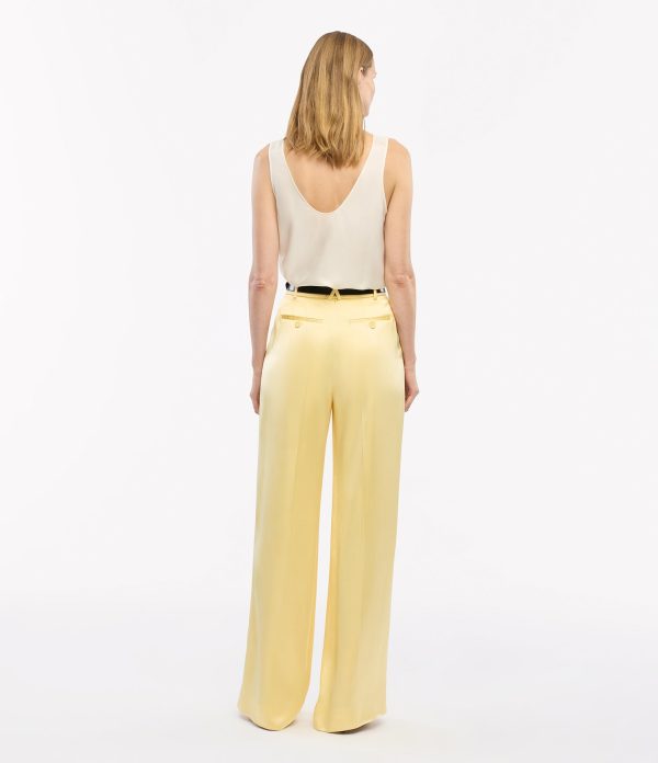 Satin Pleated Trouser - Image 4