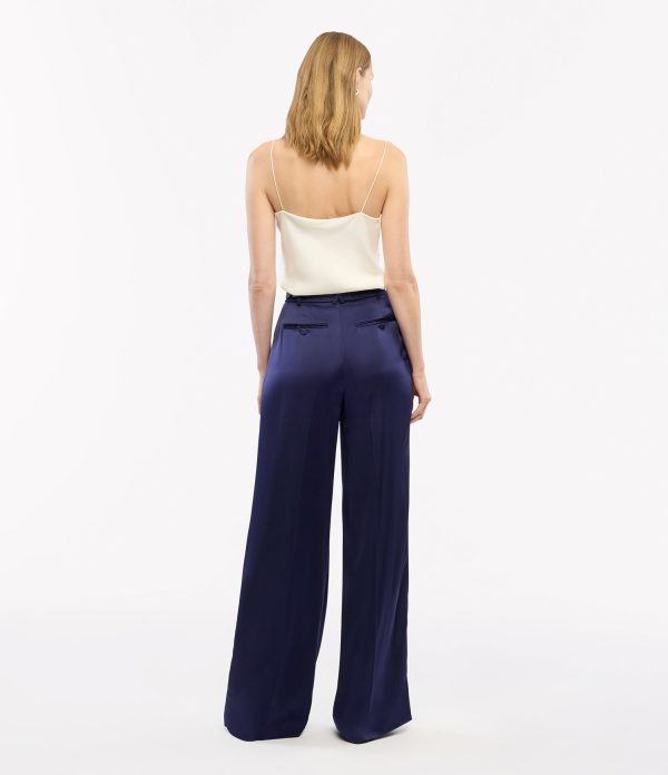 Satin Pleated Trouser - Image 10