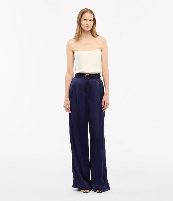 Satin Pleated Trouser - Image 7
