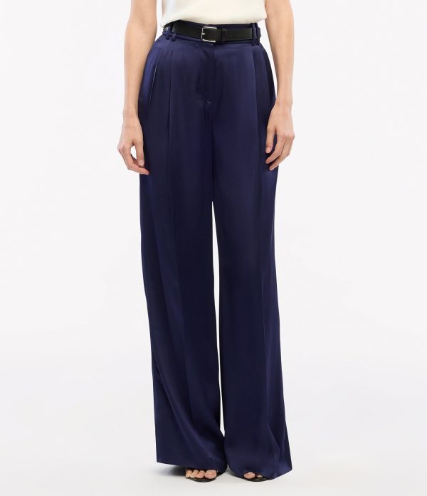 Satin Pleated Trouser - Image 11