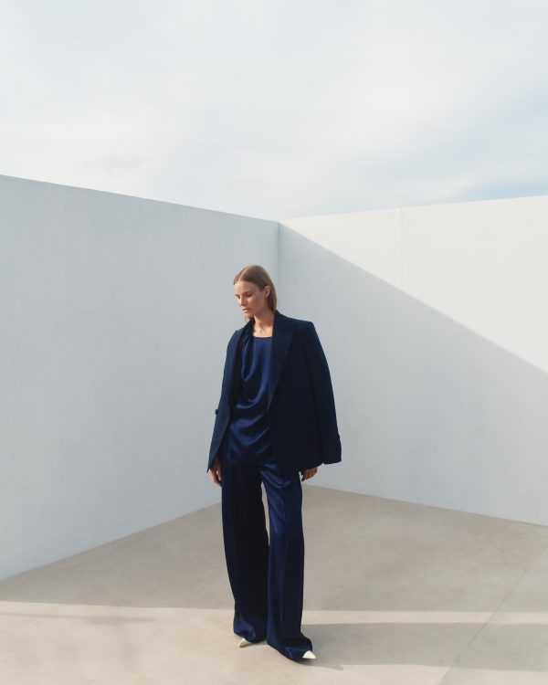 Satin Pleated Trouser - Image 8
