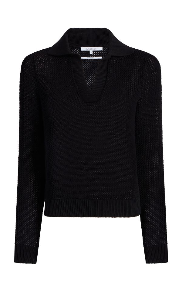 Crochet Polo Sweater - Image 5